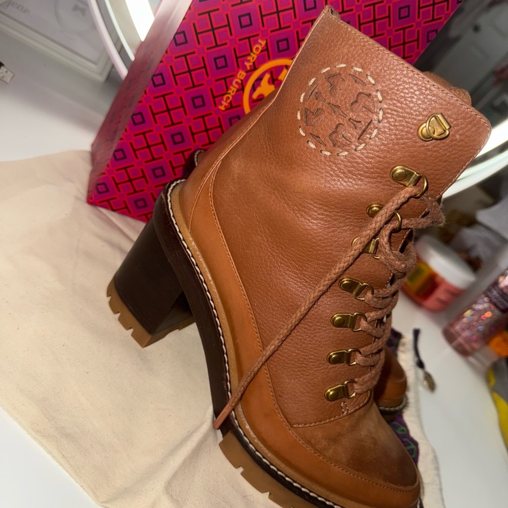Tory Burch Women's Tan Leather Boots